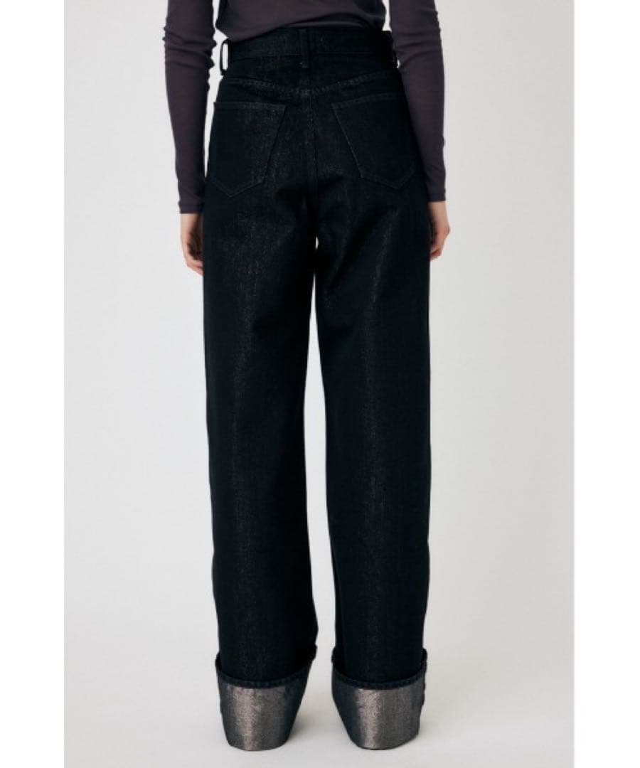 【超美品】moussy グリッターデニムワイドストレッチパンツSサイズ相当