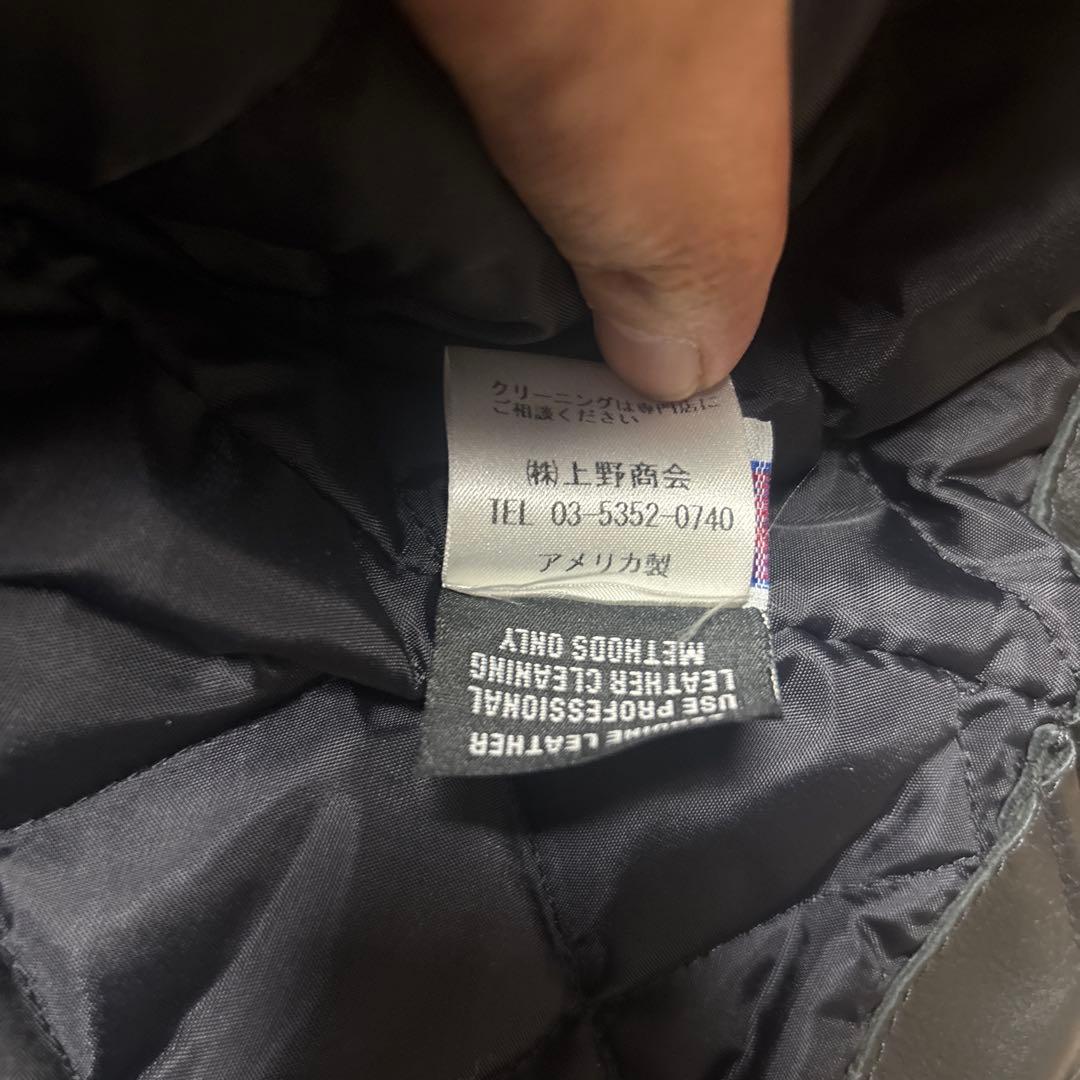 Schott ダブルライダースジャケット 36 ブラック