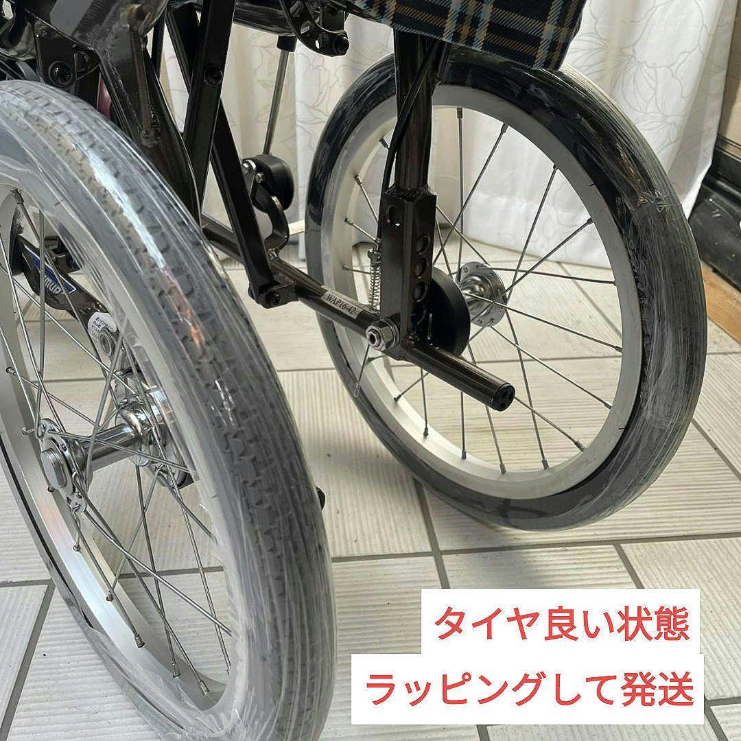 ♿️大きめシート 介助式 車椅子 便利な多機能 ノーパンクタイヤ 安心ベルト