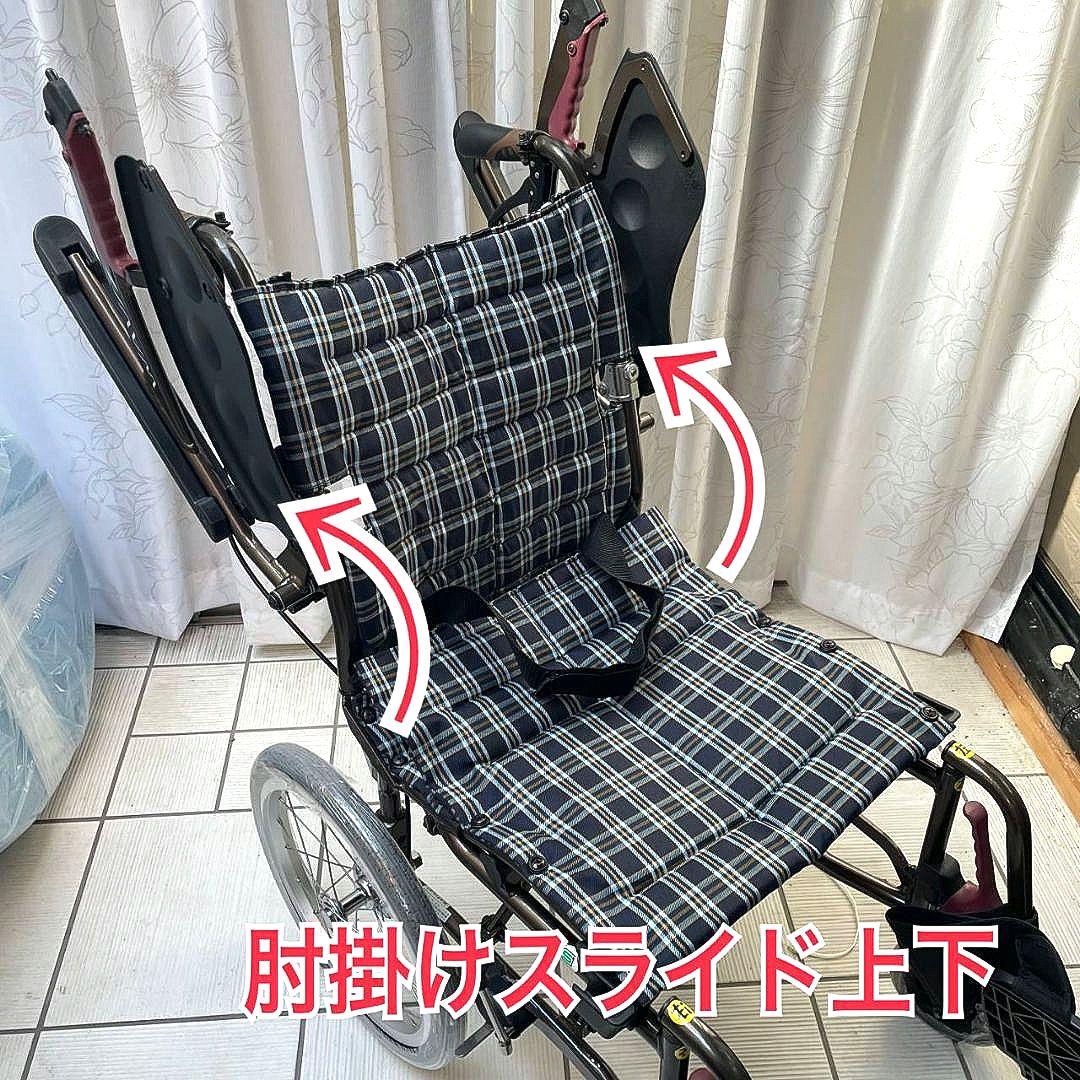 ♿️大きめシート 介助式 車椅子 便利な多機能 ノーパンクタイヤ 安心ベルト