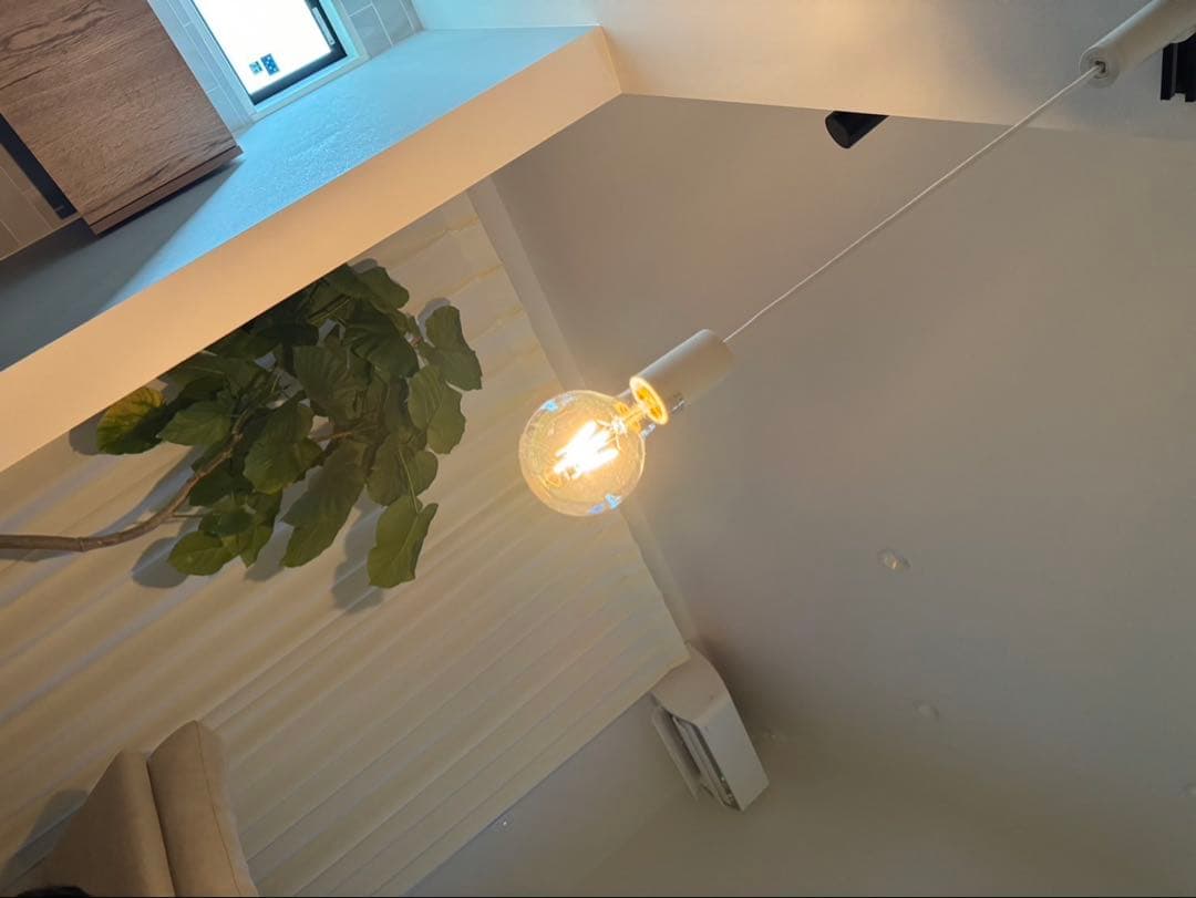 【美品】DAIKO クリアガラス ペンダントライト 4個