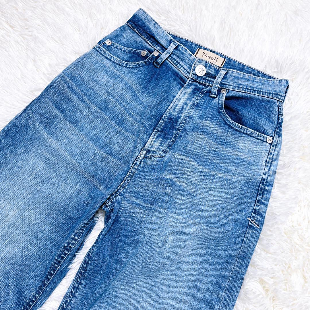 美品✨ ヤヌーク Lea ボーイズストレートデニム 22