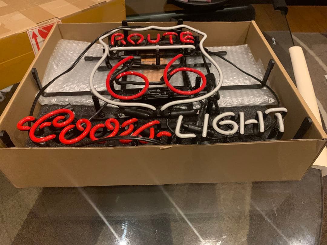 ルート66 カスタムネオサイン　未使用 ROUTE66 ネオンサイン