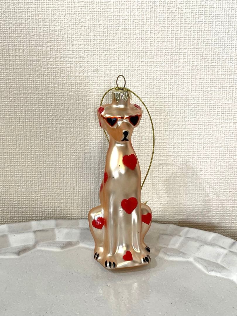 ガラスオーナメント　ダルメシアン　アスティエ・ド・ヴィラット