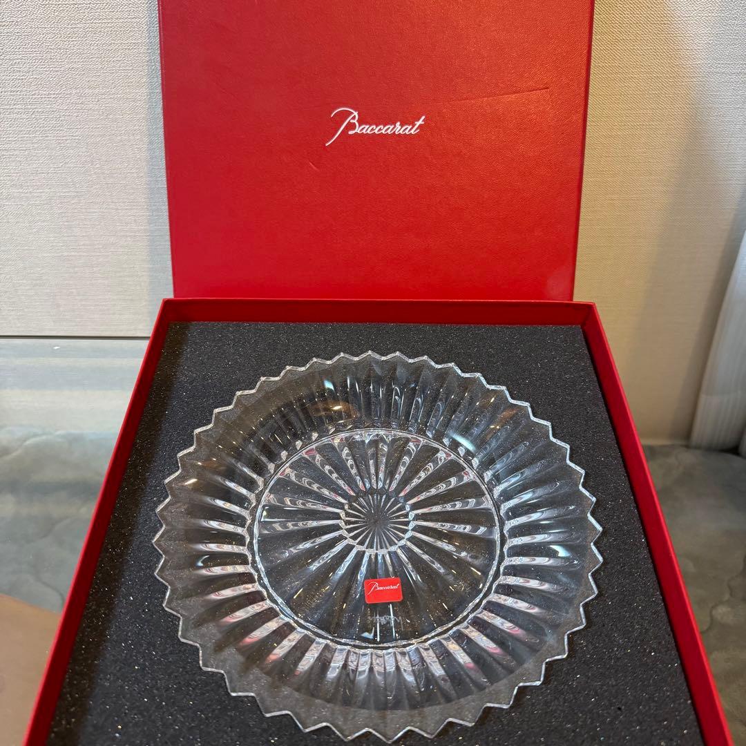 Baccarat クリスタル皿★バカラ★ミルニュイプレート21cm