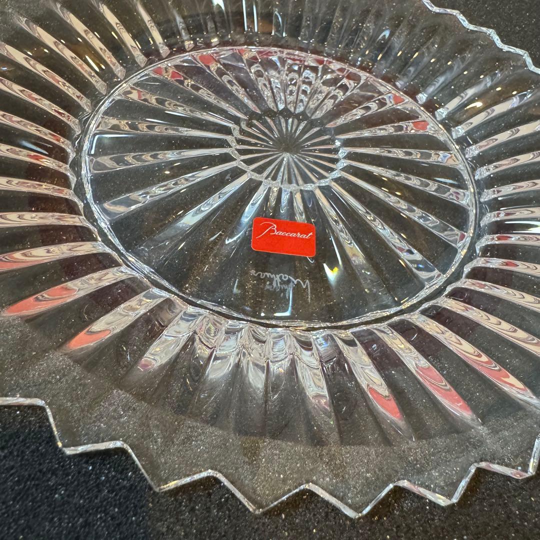Baccarat クリスタル皿★バカラ★ミルニュイプレート21cm