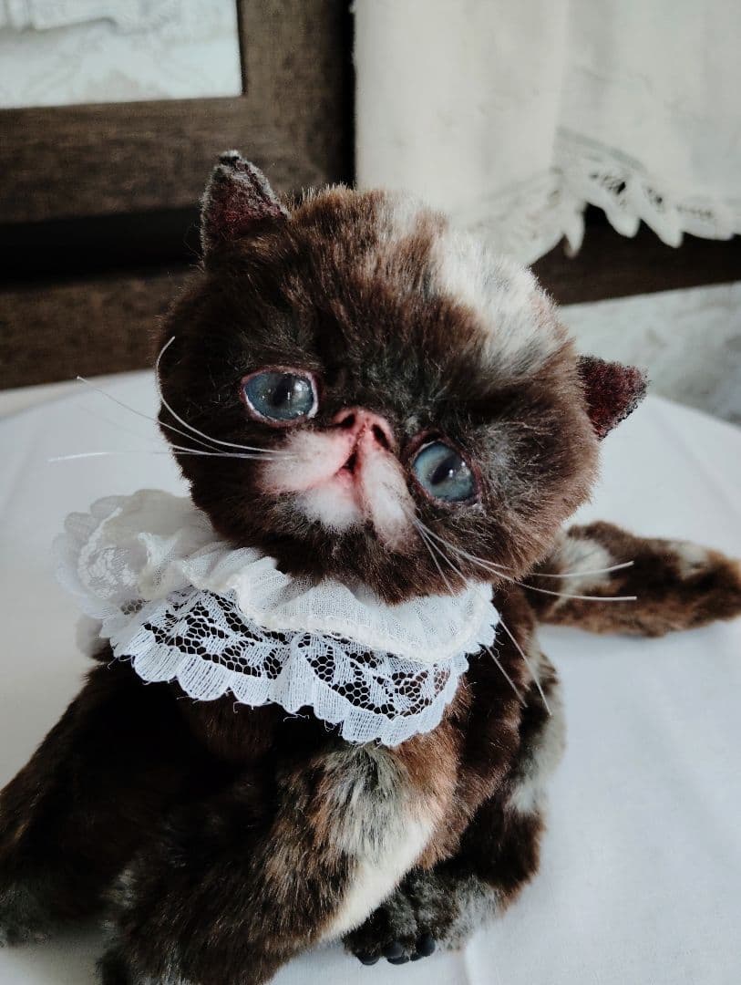 ラスト♡高級配色ファー♡エキゾチック子猫ちゃん♡アートドール♡ぬいぐるみ♡