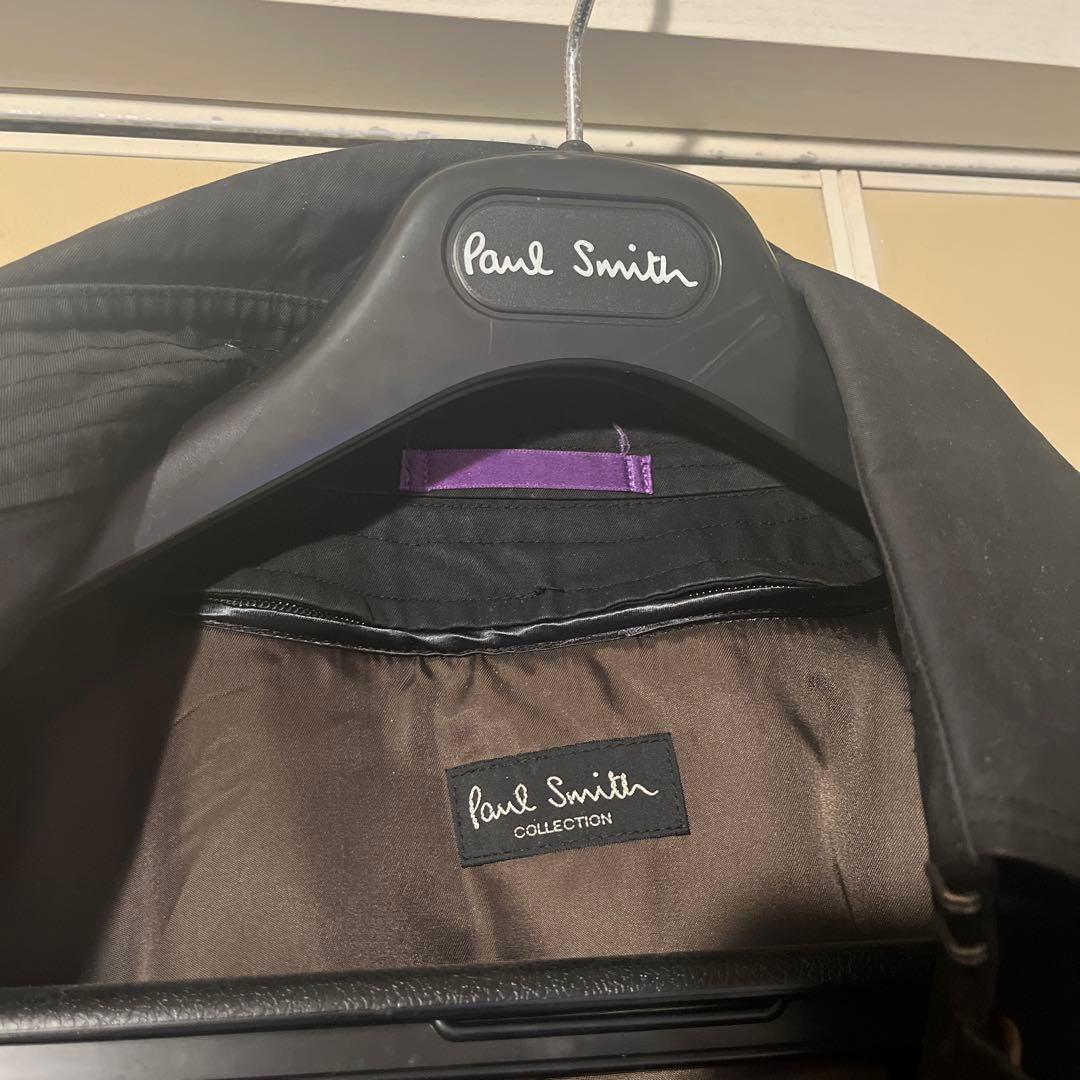 Paul Smith ブラック トレンチコート(ハンガー付き)