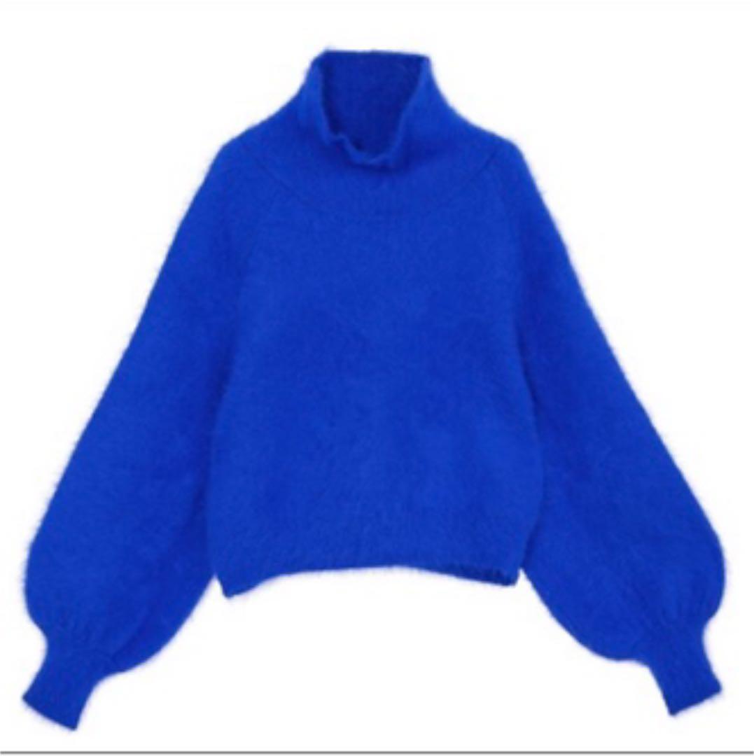 Ameri　POPPING COLOR ANGORA KNIT