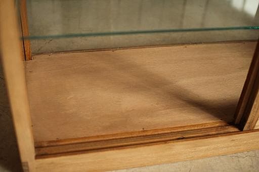 taka11古い木枠ガラスケース　パンケース　食器棚　店舗什器古道具