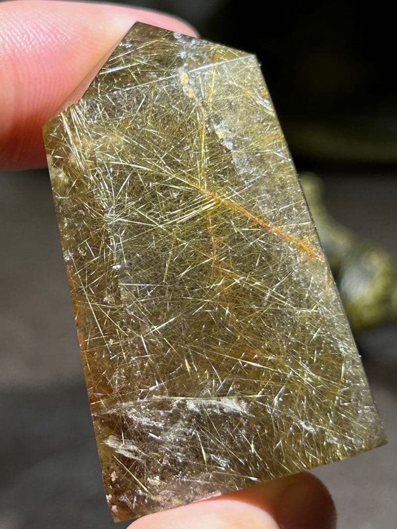 ⭐️別格高級品質！スモーキー　ルチル　原石　六角柱　福財龍王秘宝④ 極美