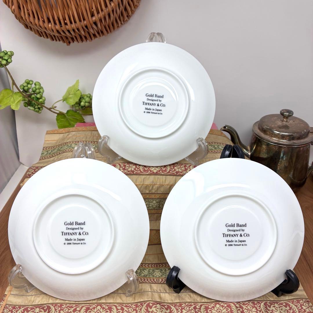 ティファニー　ゴールドバンド　ティーカップ　カップ＆ソーサー　6客セット