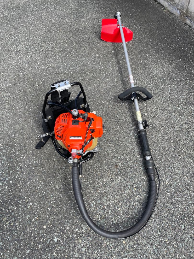 本格プロ仕様‼️完全整備‼️共立 RMB343Dエンジン刈払機 背負式 大排気量‼️