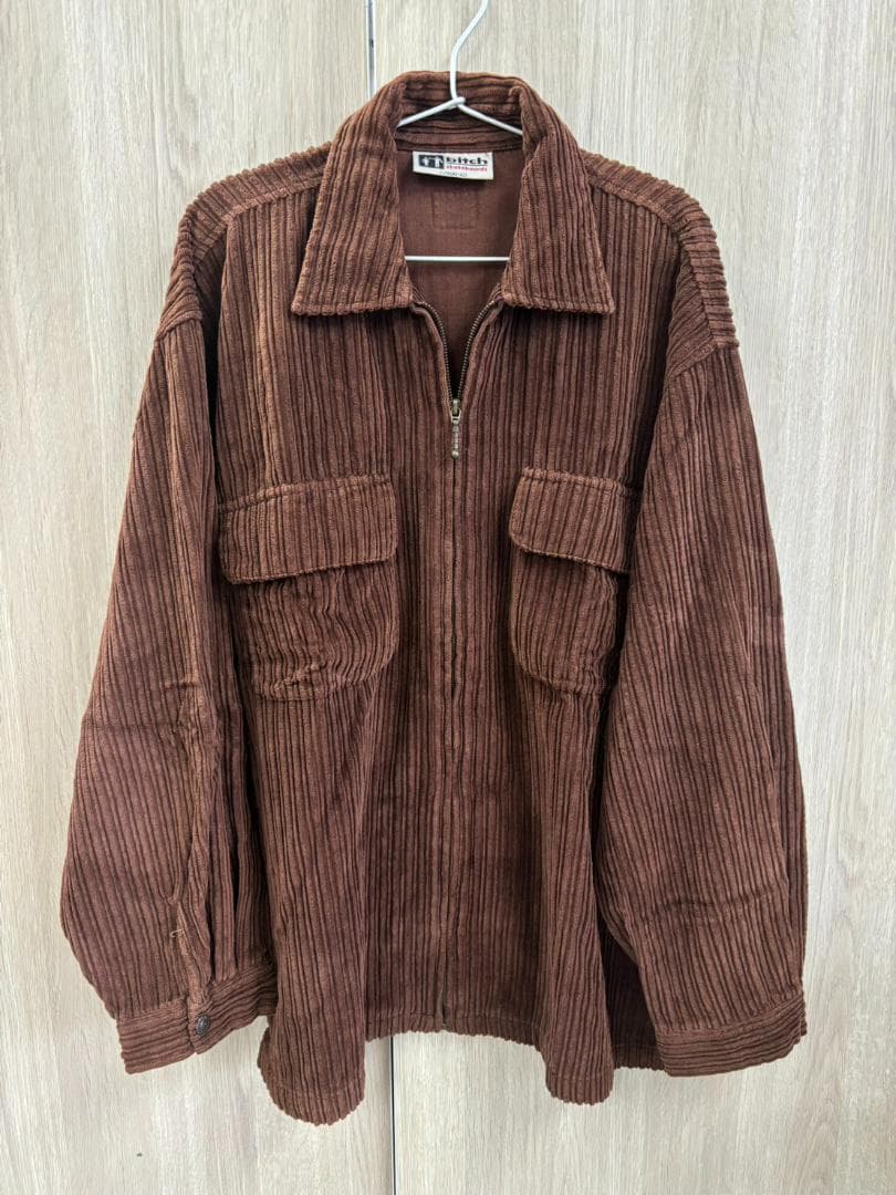 bitch skateboards コーデュロイ ジップブルゾン L ブラウン