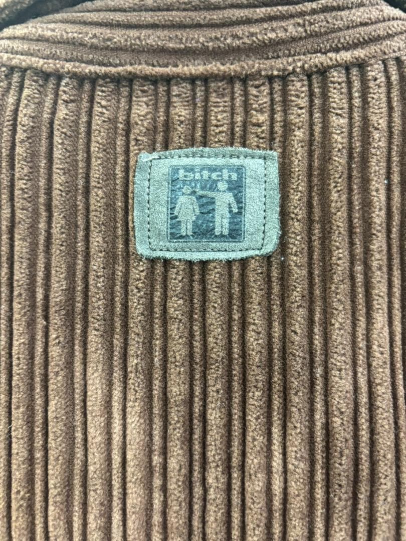 bitch skateboards コーデュロイ ジップブルゾン L ブラウン