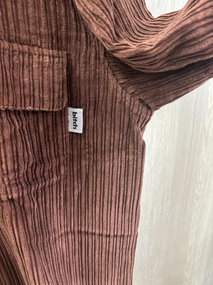 bitch skateboards コーデュロイ ジップブルゾン L ブラウン