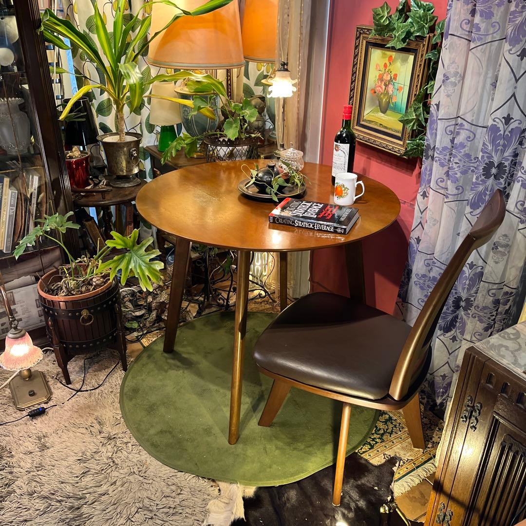 sale 美品　ナチュラルウッド　ラウンドテーブル９０　丸テーブル