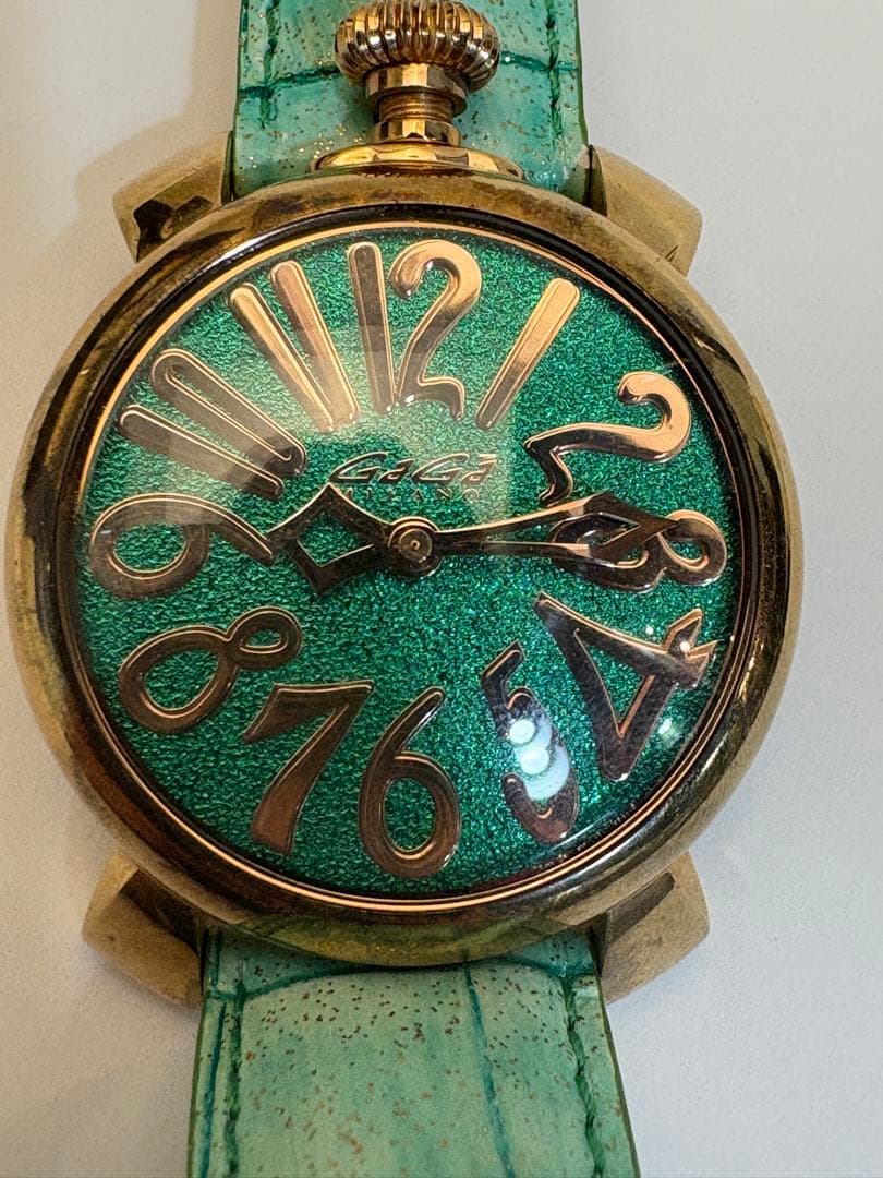 GAGA MILANO ガガミラノ　腕時計　マニュアーレ　グリーン