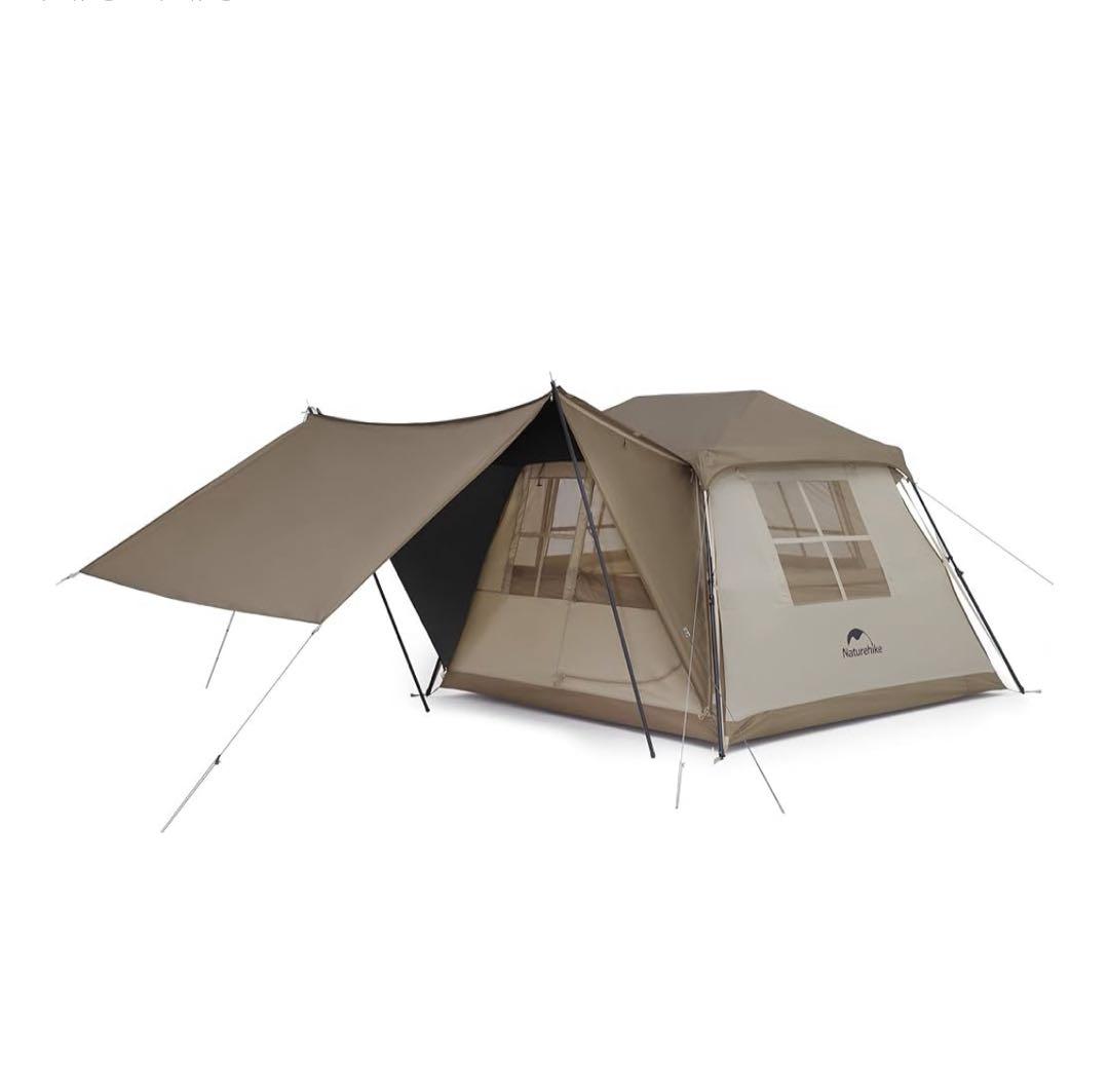 Naturehike ワンタッチテントTi BLACK 4人用　前室ポール二本付