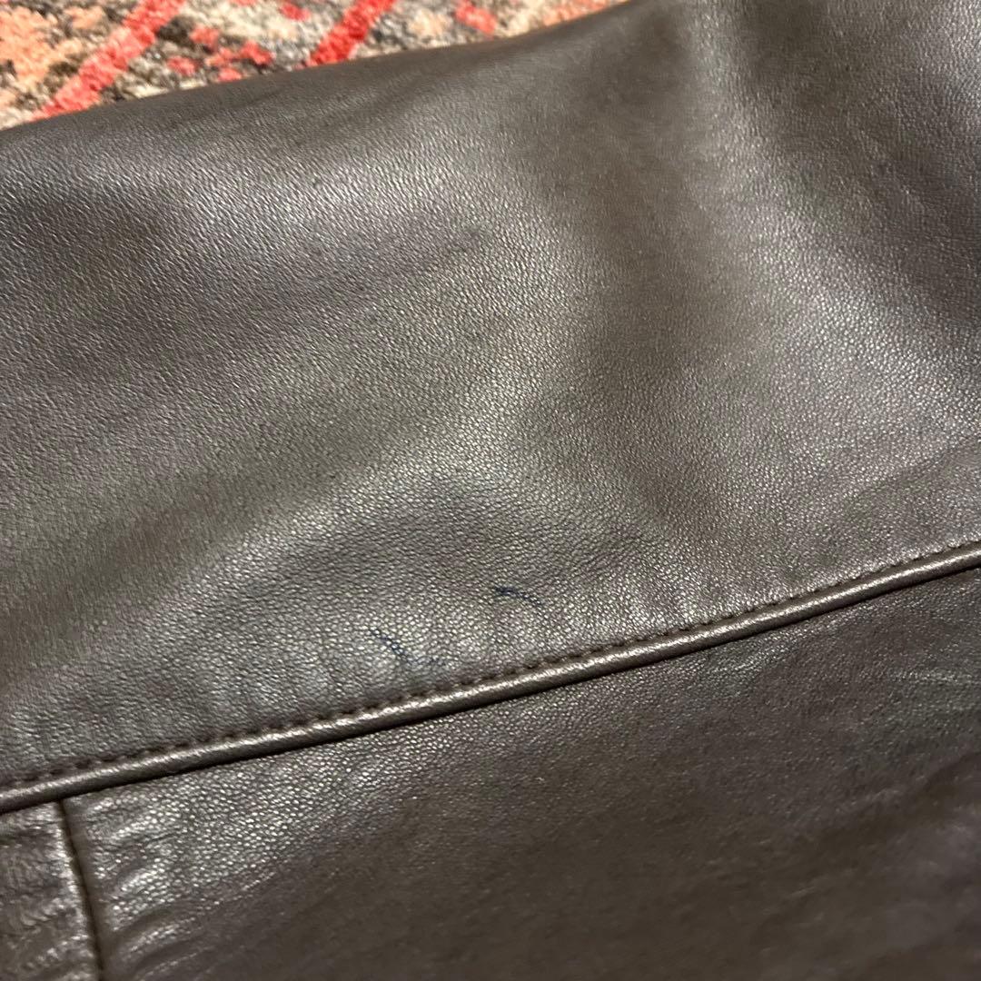 90S 名作 Ralph Lauren レザージャケット 羊革 ブラウン L