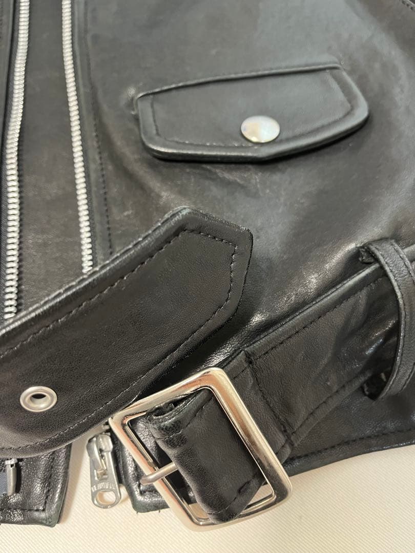 beautiful people ブラックレザーライダージャケット