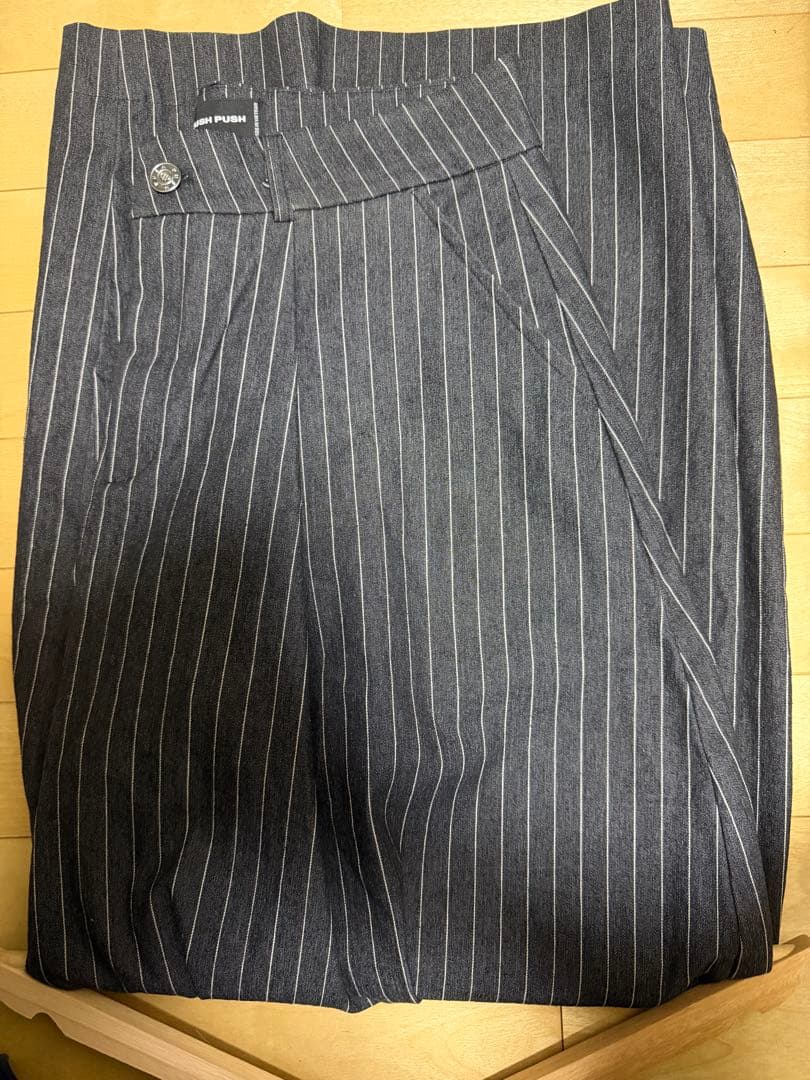 PUSH PUSH ストライプ　ブラック　L