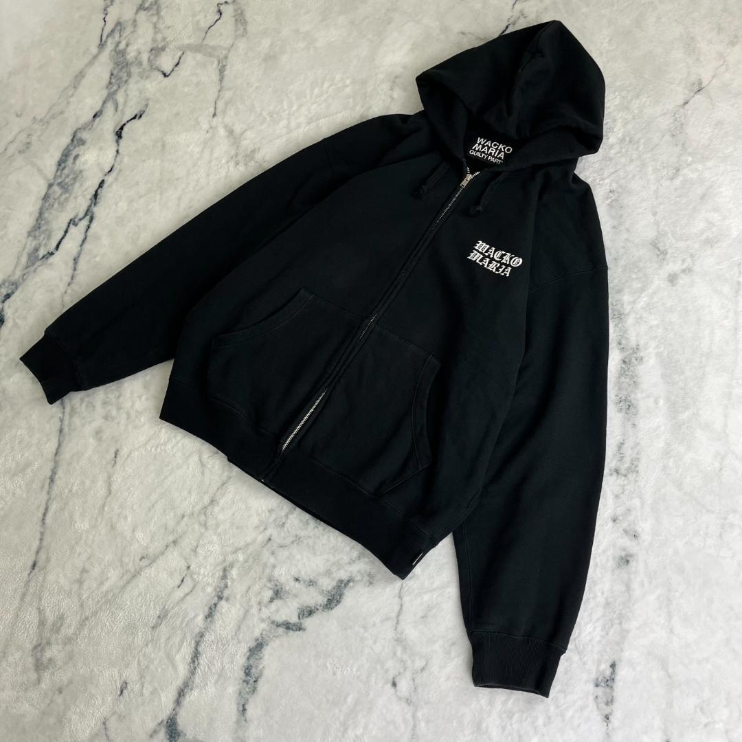 【激レア・最高デザイン】ワコマリア☆バックアーチロゴ肉厚ジップパーカー2975.