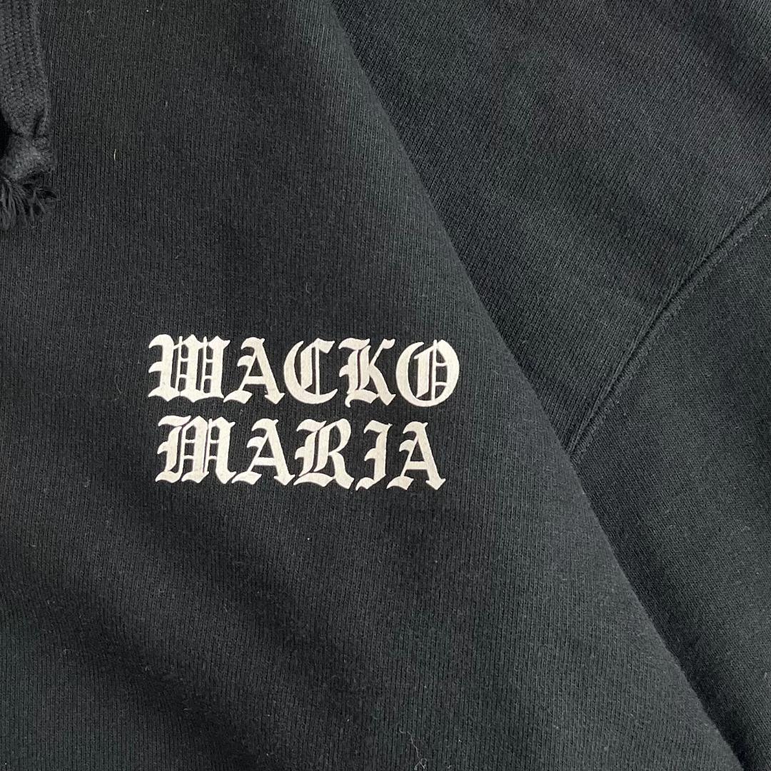 【激レア・最高デザイン】ワコマリア☆バックアーチロゴ肉厚ジップパーカー2975.