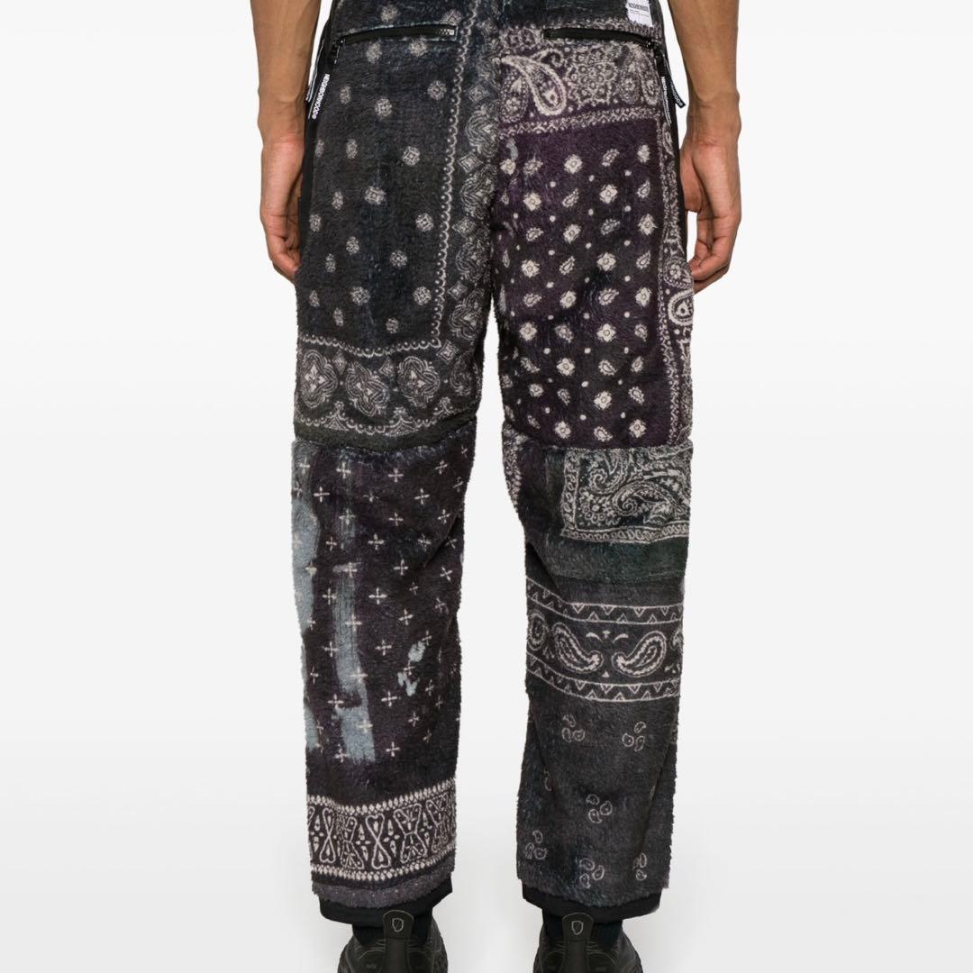 新品★ NEIGHBORHOOD バンダナ フリース パンツ ブラック S