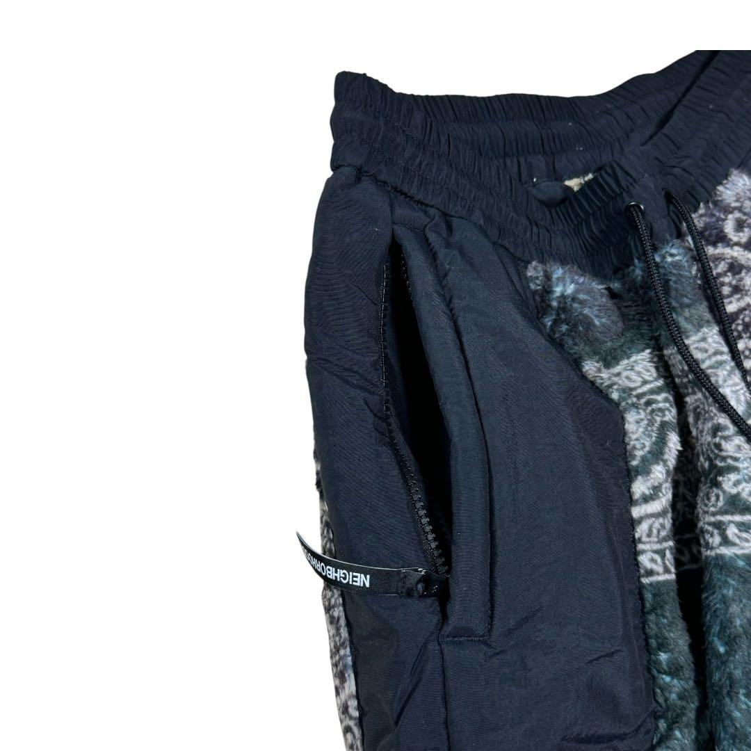 新品★ NEIGHBORHOOD バンダナ フリース パンツ ブラック S