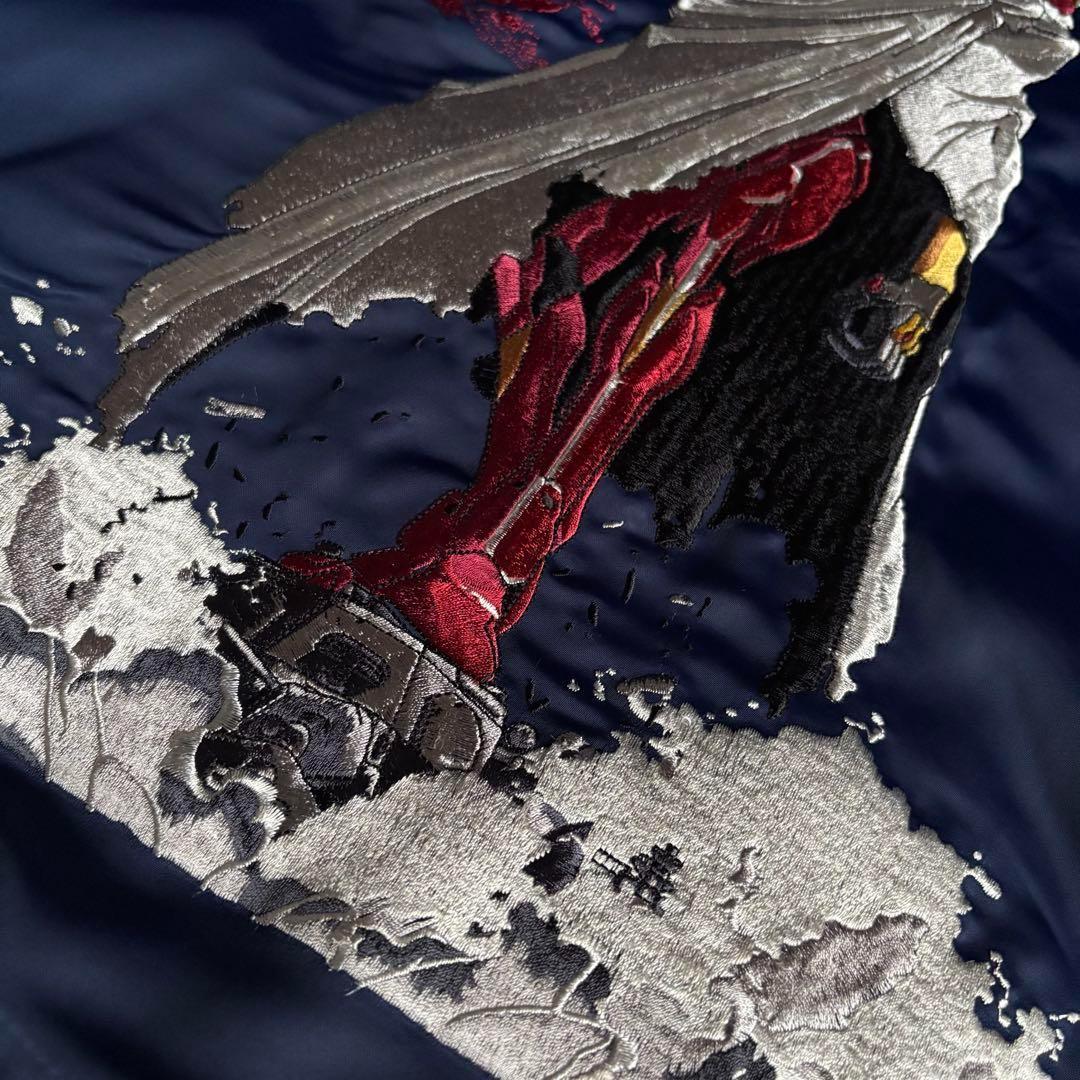 【エヴァンゲリオン×錦 nishiki】スカジャン　レーヨン　弐号機　アスカ