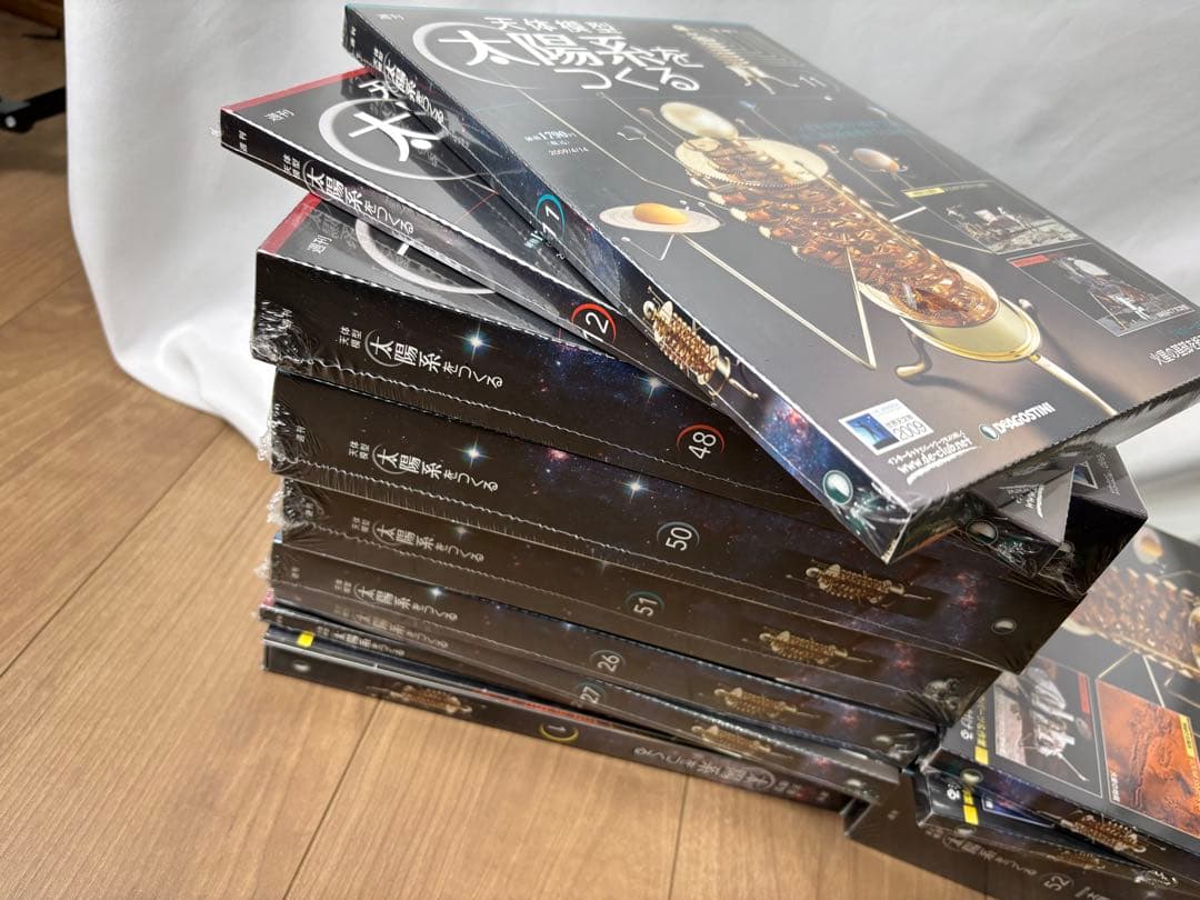 天体模型　太陽系をつくる 1-52 全巻　専用バインダー付き