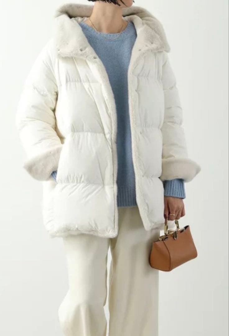 HERNO ヘルノダウンジャケット・フード・エコファー（未使用✨）早い者勝ち