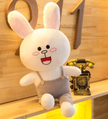 かわいい白いうさぎのぬいぐるみ