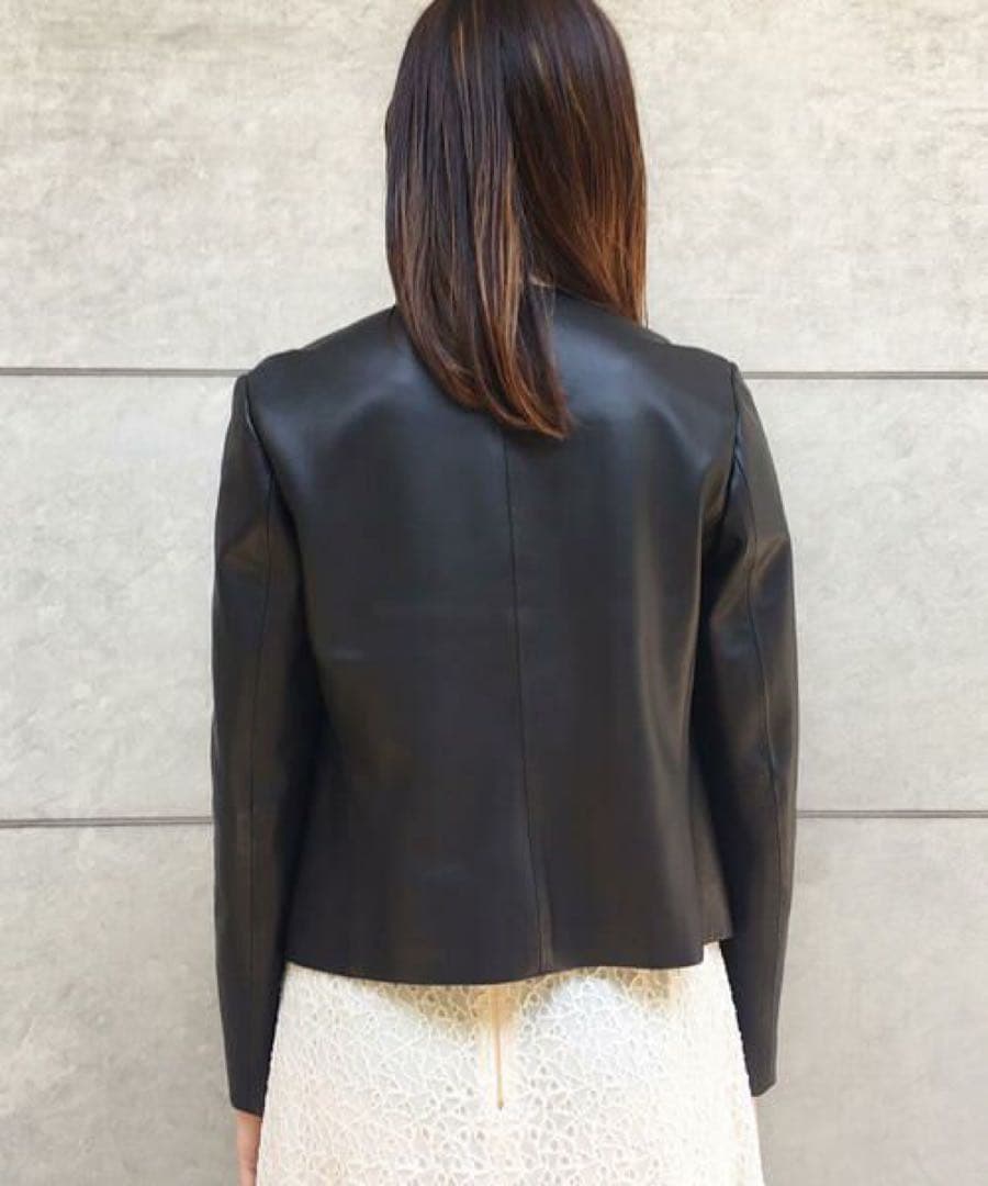 美品 トゥモローランド Ballsey 定価8万 ラムレザージャケット