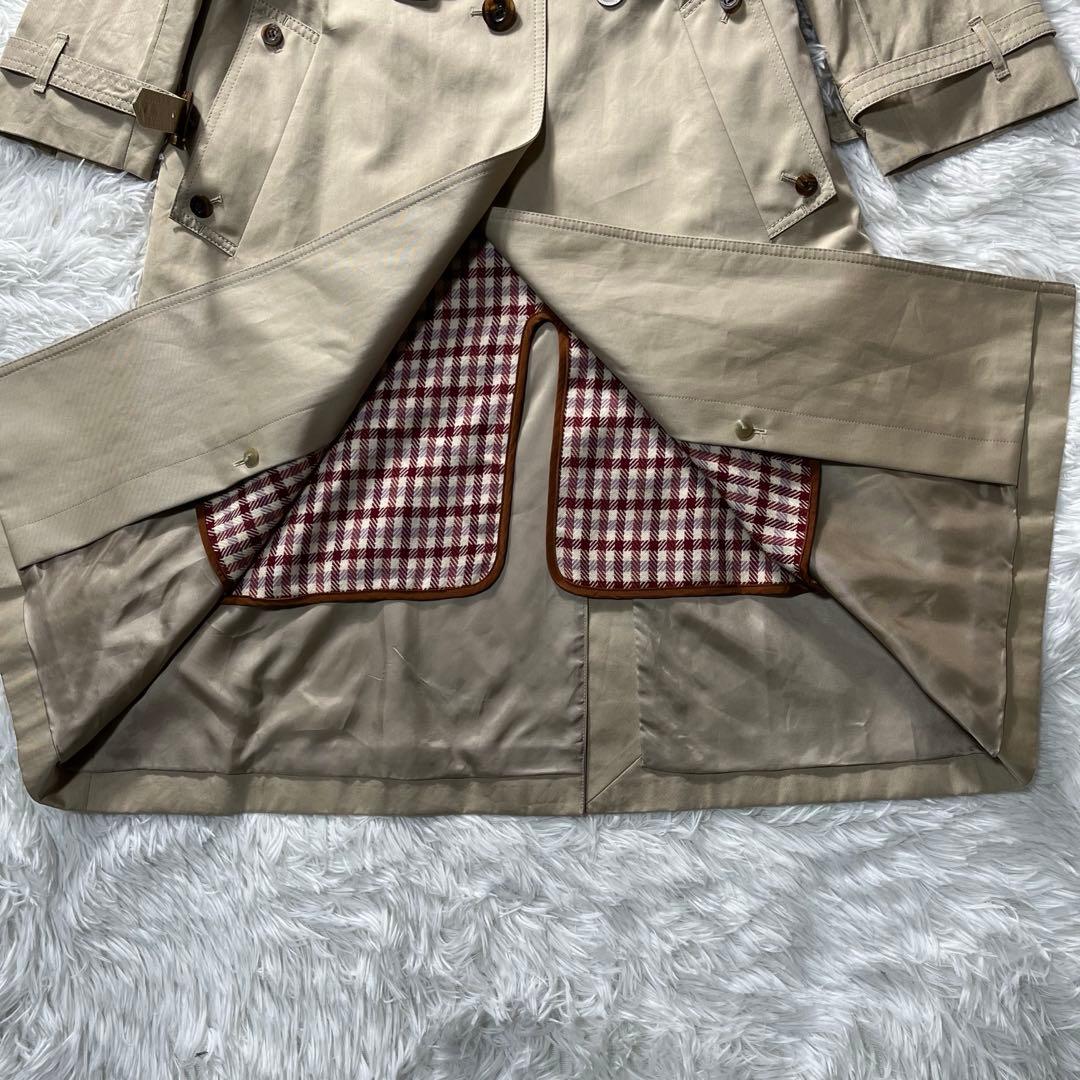 美品　Aquascutum アクアスキュータム トレンチコート　チェック　168