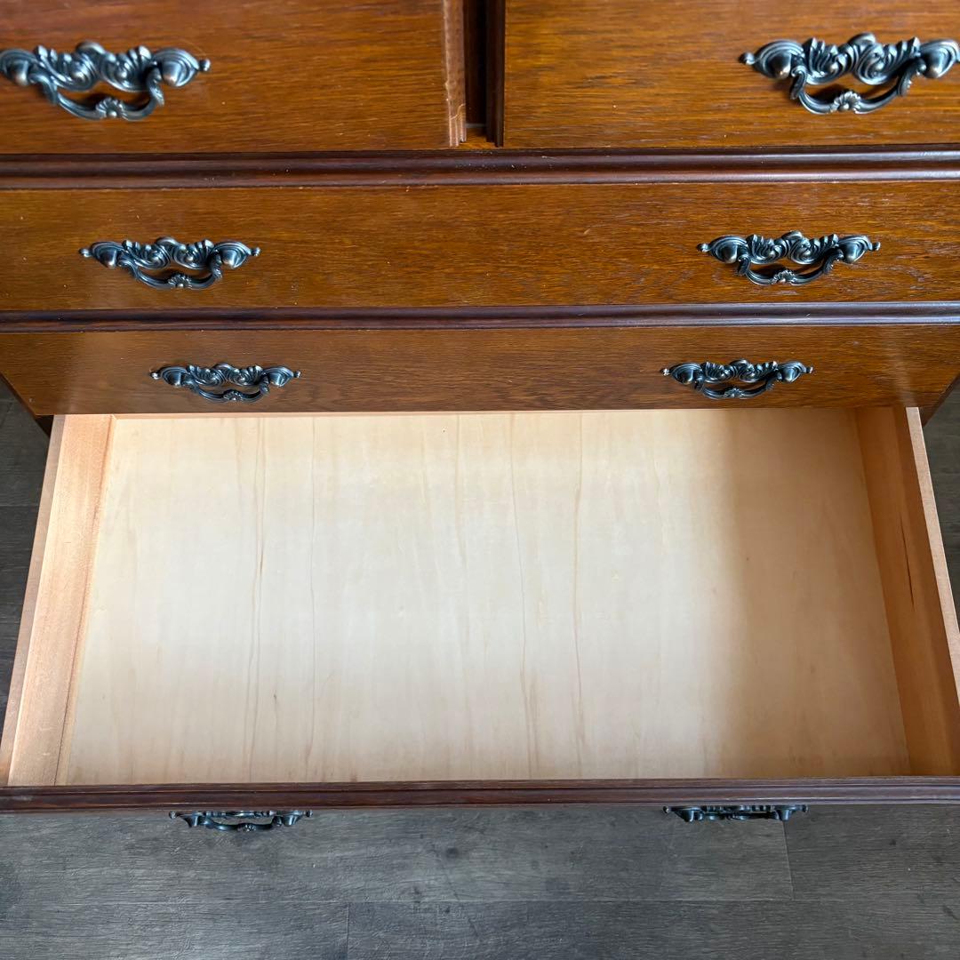 越後民芸家具　5段チェスト　6杯　民芸箪笥　クラシカル　①