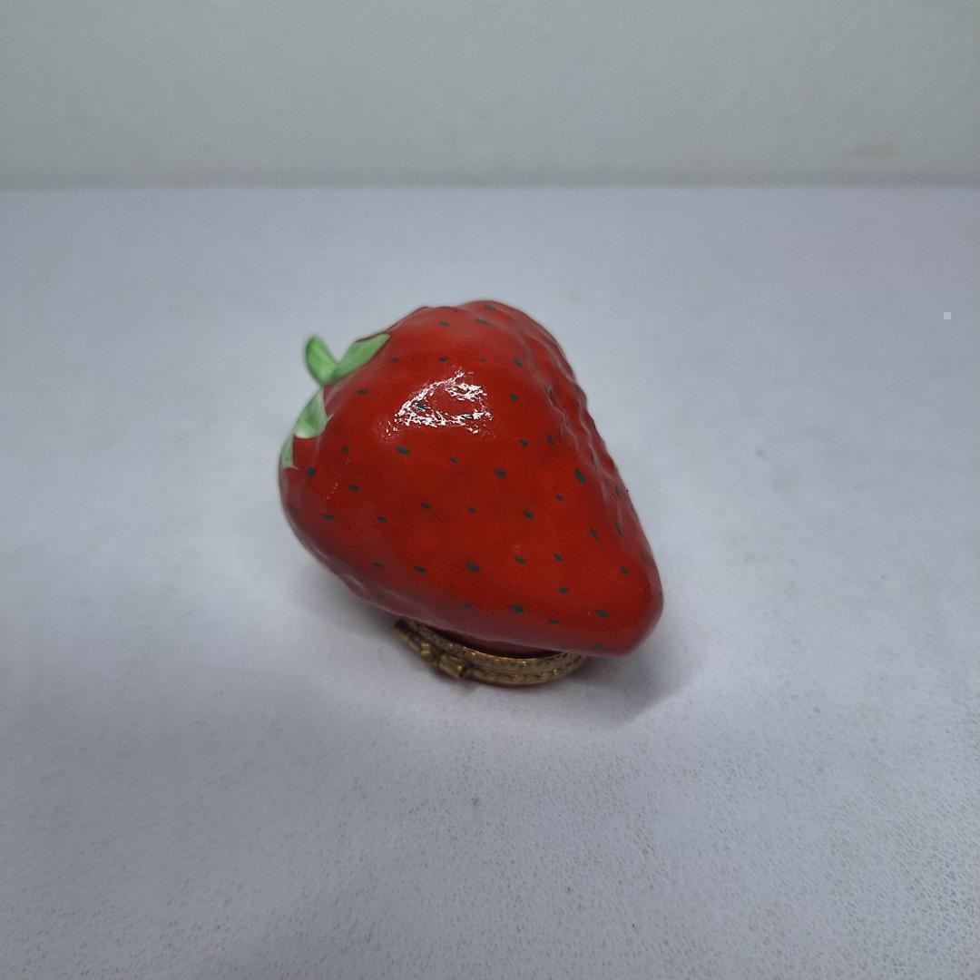 リモージュ ストロベリー いちご フランス 美品 アンティーク ハンド e3EO