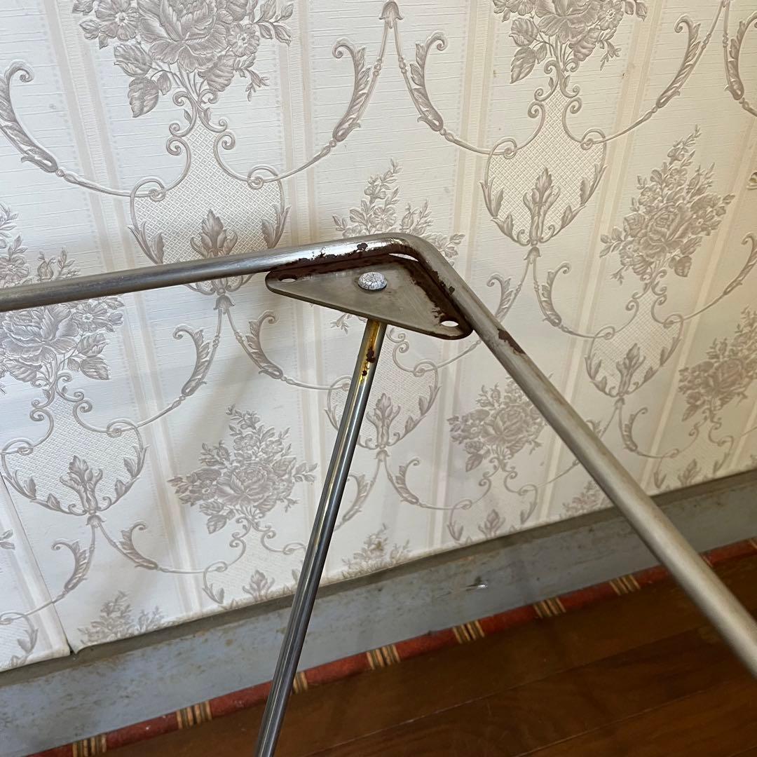 【アンティーク】アイアンフレーム 鉄脚 ガラステーブル ローテーブル 男前