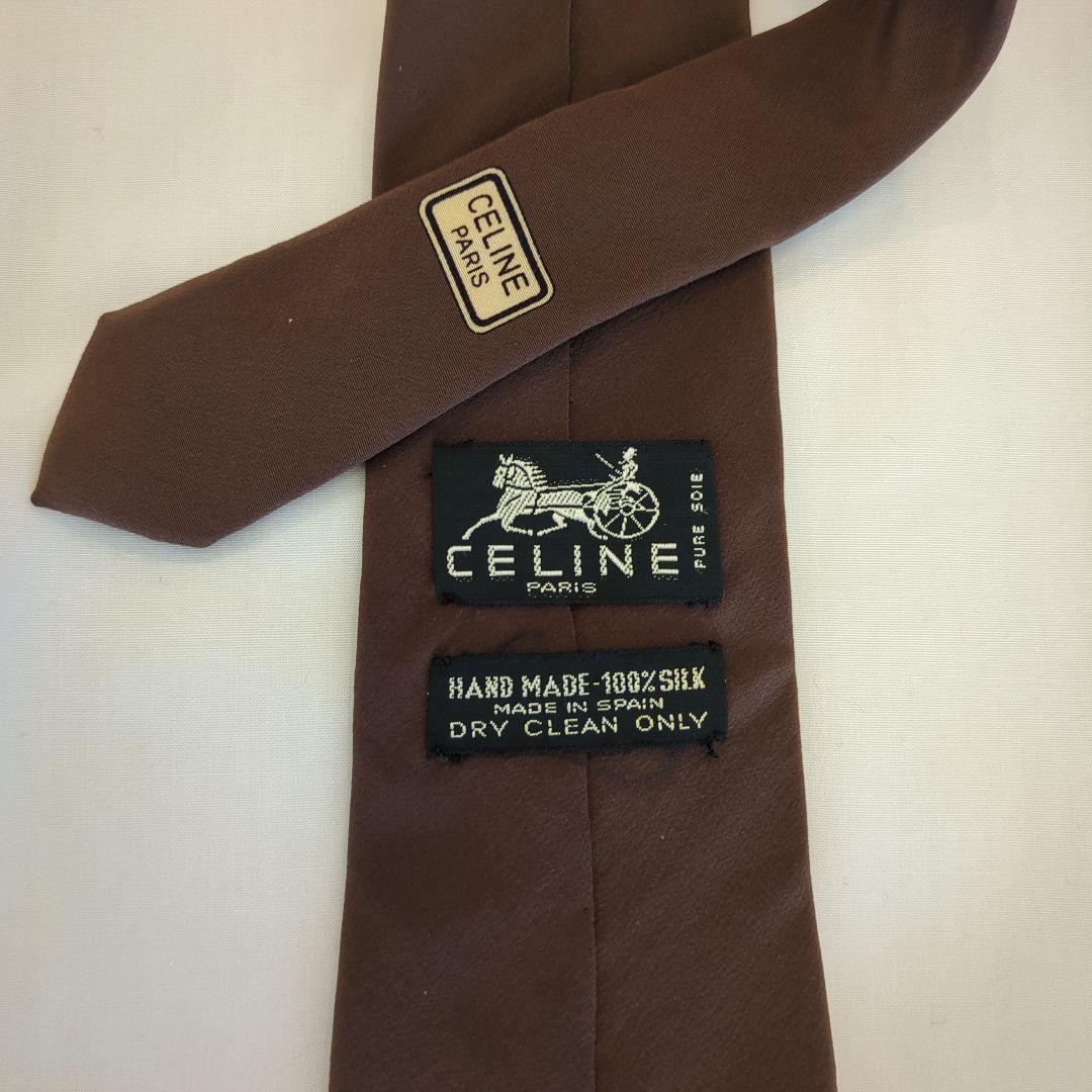 ✨美品✨CELINEセリーヌネクタイ ブラウン