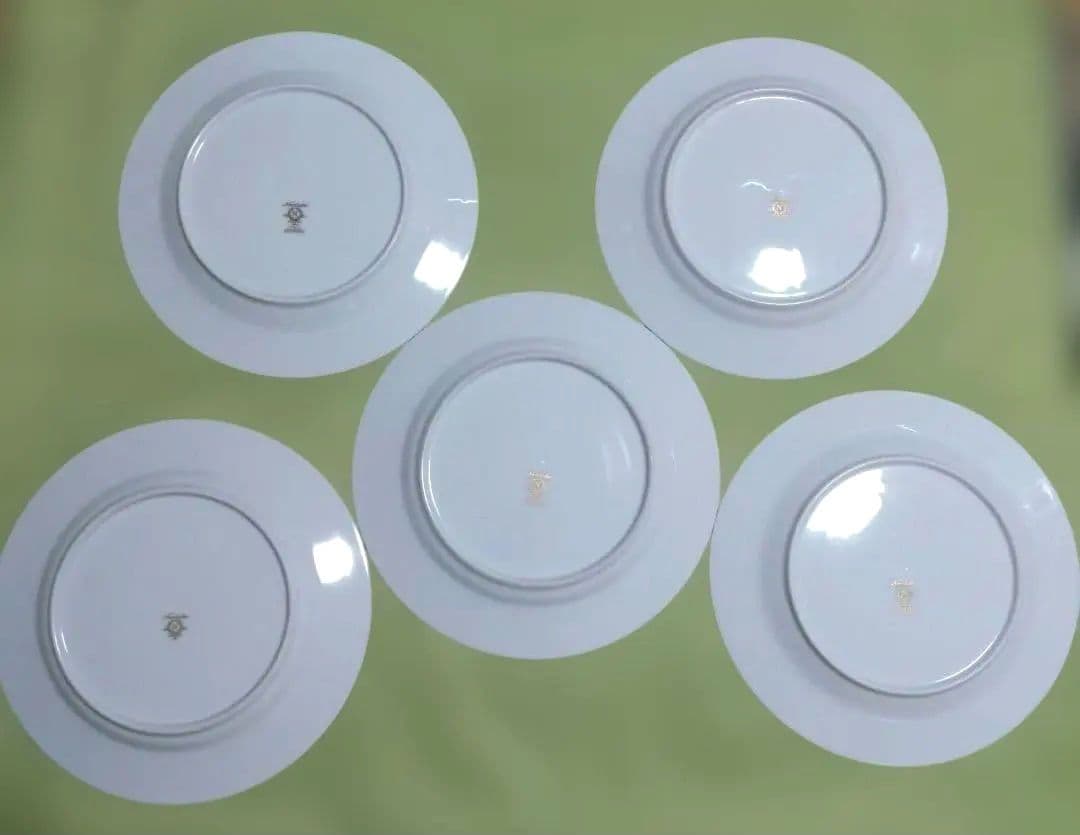 ノリタケ　ディナー皿　27cm　5枚　ゴールドリッチ　国章他マーク入