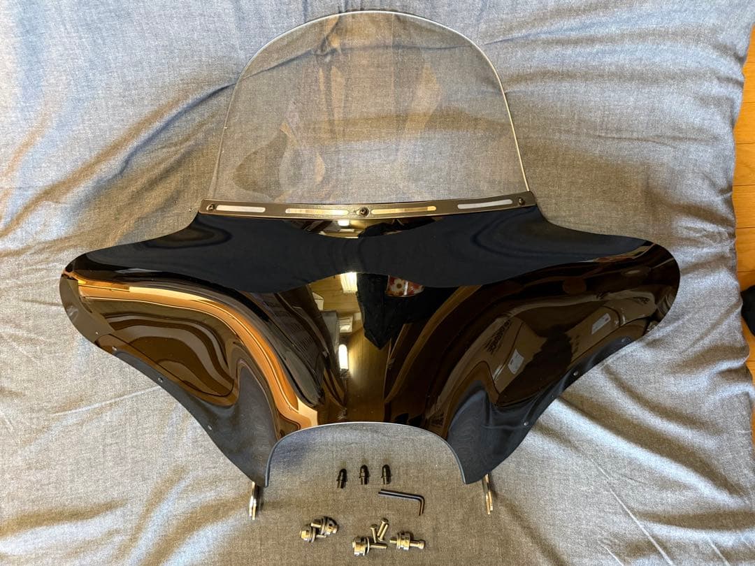 ハーレーFLSTCメンフィスシェードバットウイングフェアリング他