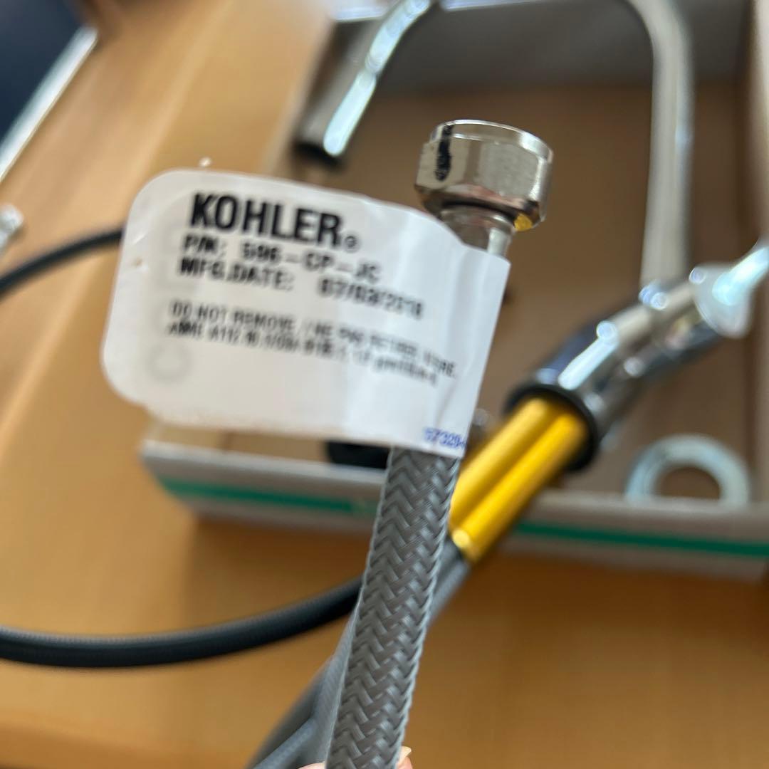 美品！Kohler 浄水器用水栓 クローム仕上げ