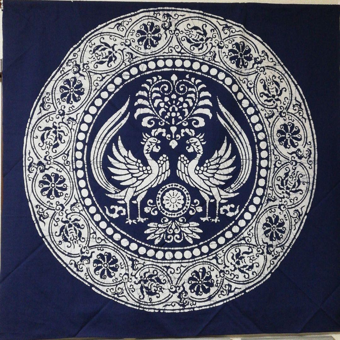 鳳凰　風呂敷　未使用品なので畳シワあります　ロウケツ染　伝統工芸品　値下げ無し