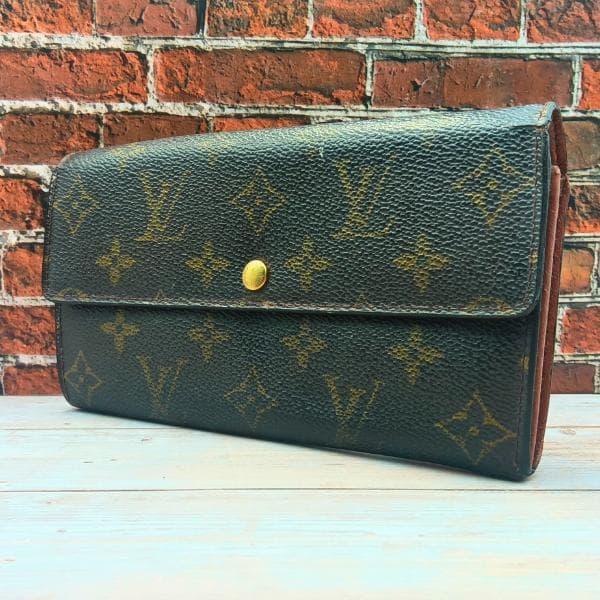 ルイヴィトン 長財布 モノグラム ポシェットポルトモネクレディ 旧型 0050