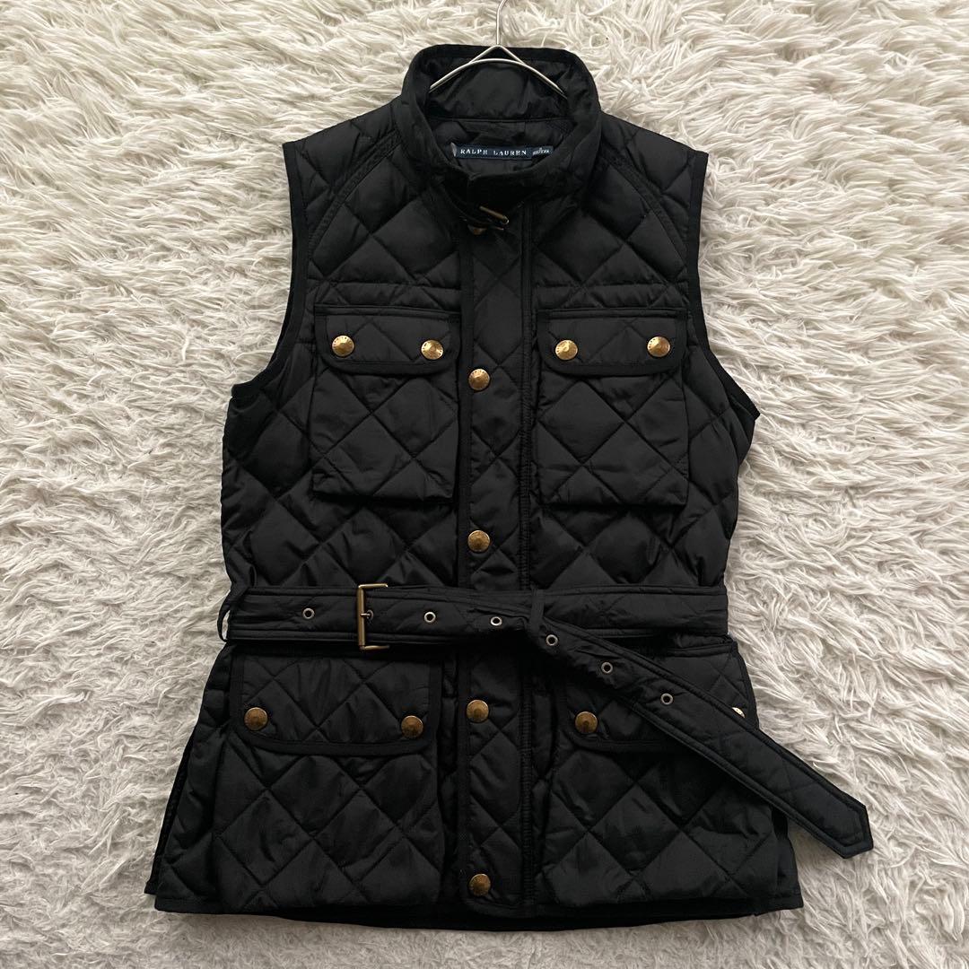 RALPH LAUREN キルティング　金ボタン　　ダウン　ベスト