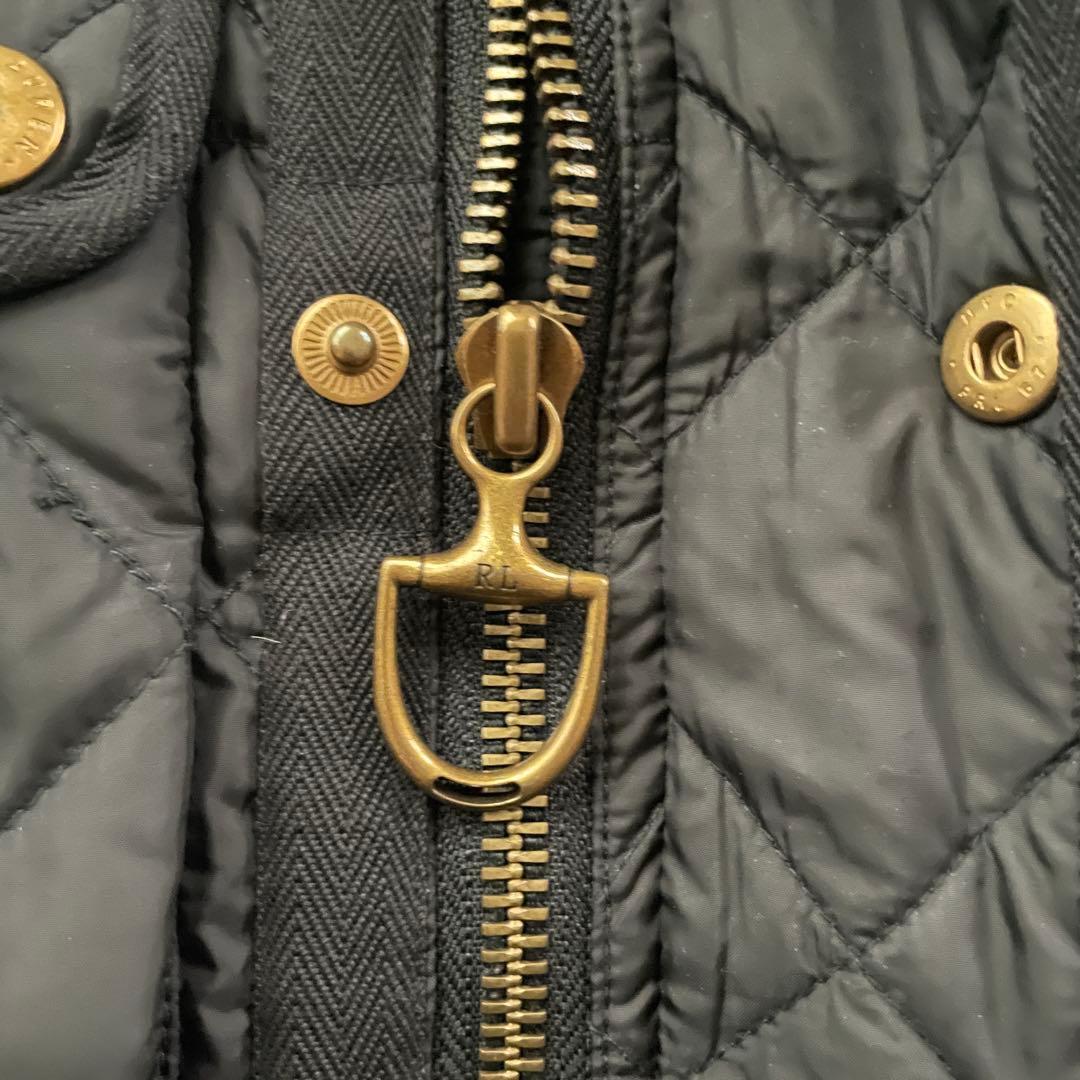RALPH LAUREN キルティング　金ボタン　　ダウン　ベスト