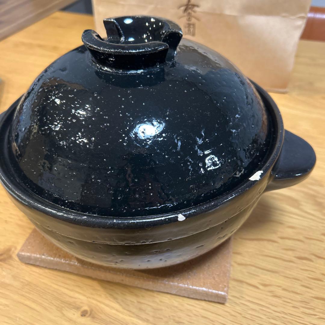 【最終値下げ！】長谷園かまどさん3合炊き　蒸し皿付き