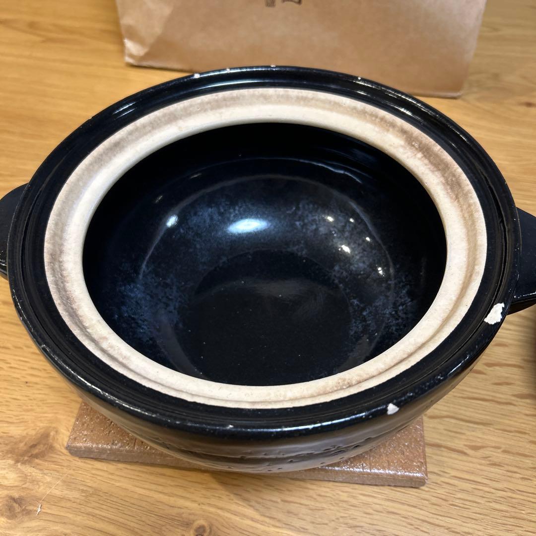 【最終値下げ！】長谷園かまどさん3合炊き　蒸し皿付き