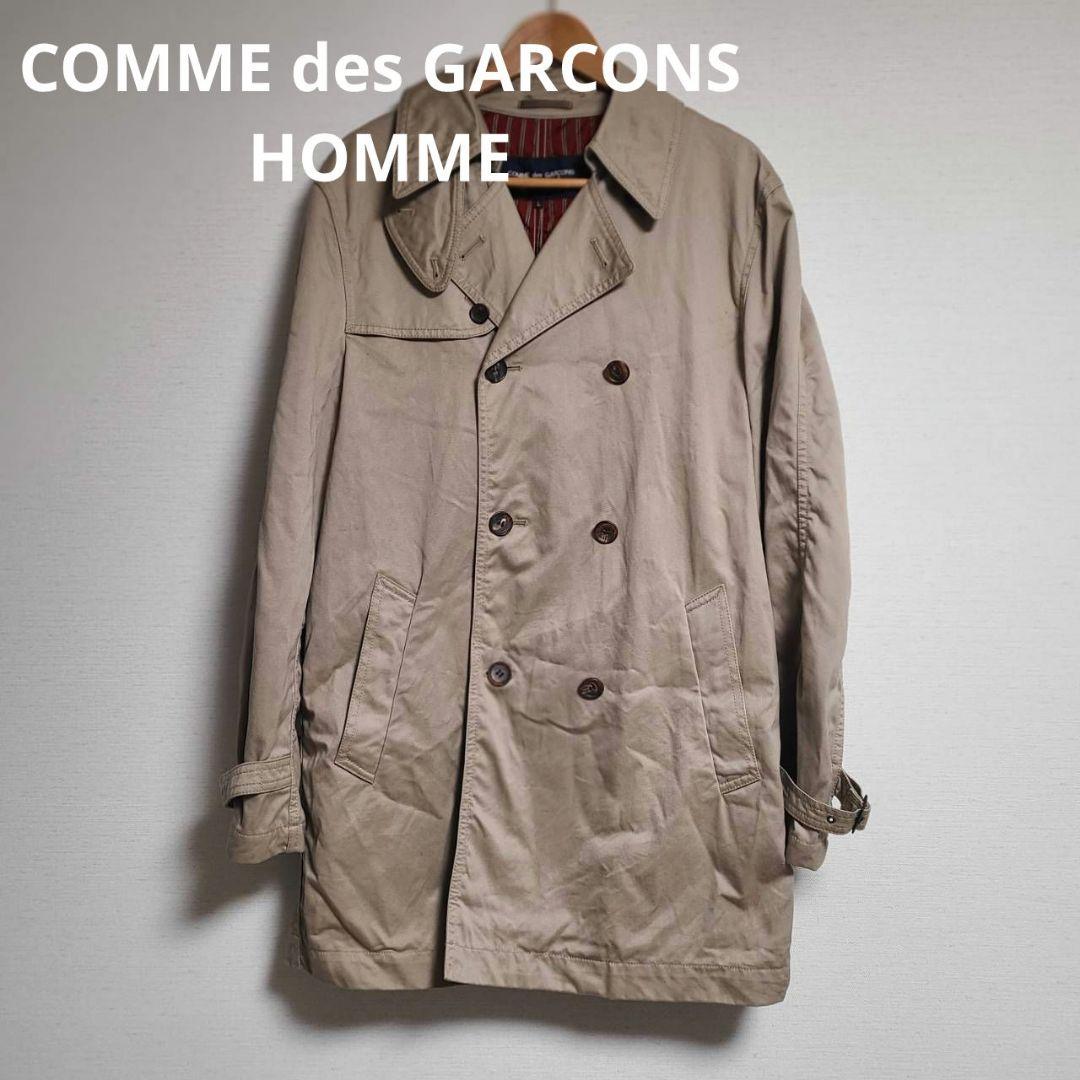 コムデギャルソン オム トレンチコート L ミドル丈 羽織 綿 HN-C002